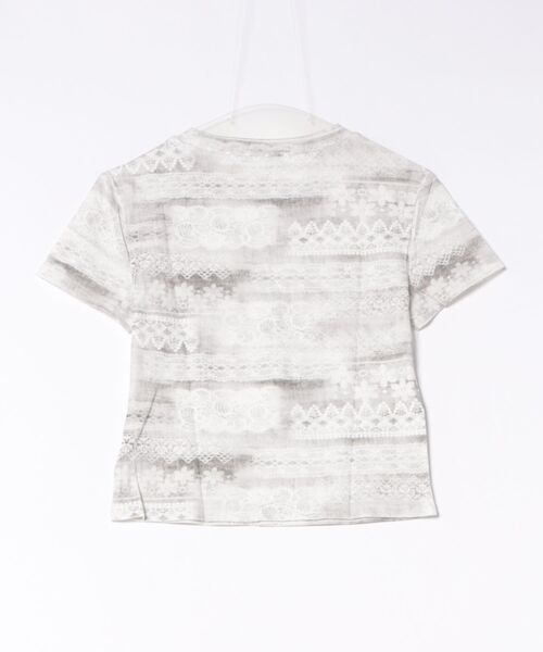 GORGE(ゴージ)の「《レース柄プリント×ビジューロゴ》Tシャツ/Y2K×フェミニン/春夏/全3色(Tシャツ/カットソー・レディース・オフホワイト/チャコール/ピンク・F)」の21枚目の写真