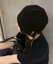 Chikashitsu + | 【Chikashitsu +】6 eyelet beanie (2color) / 【チカシツプラス】アイレットビーニー(ニットキャップ/ビーニー)