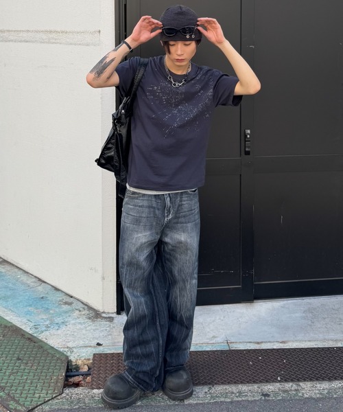 Chikashitsu +(チカシツプラス)の「【Chikashitsu +】6 eyelet beanie (2color) / 【チカシツプラス】アイレットビーニー(ニットキャップ/ビーニー・メンズ・ブラック/チャコール・ONE SIZE)」の17枚目の写真