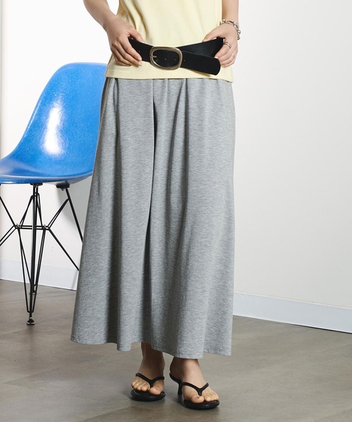 ROSE BUD(ローズバッド)の「JERSEY SKIRT(スカート・レディース・ブラック/グレー/バーガンディー・S/M)」の3枚目の写真