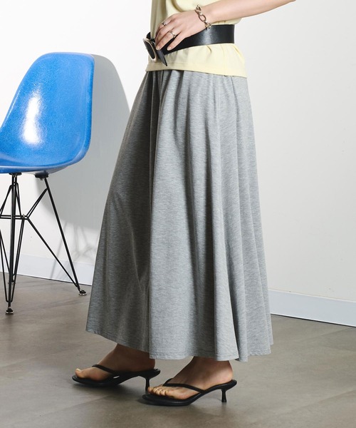 ROSE BUD(ローズバッド)の「JERSEY SKIRT(スカート・レディース・ブラック/グレー/バーガンディー・S/M)」の9枚目の写真