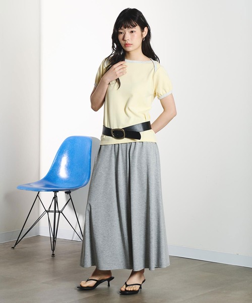 ROSE BUD(ローズバッド)の「JERSEY SKIRT(スカート・レディース・ブラック/グレー/バーガンディー・S/M)」の11枚目の写真