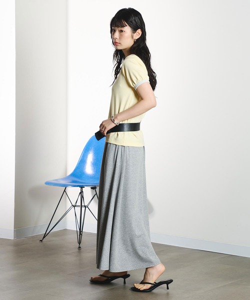 ROSE BUD(ローズバッド)の「JERSEY SKIRT(スカート・レディース・ブラック/グレー/バーガンディー・S/M)」の12枚目の写真