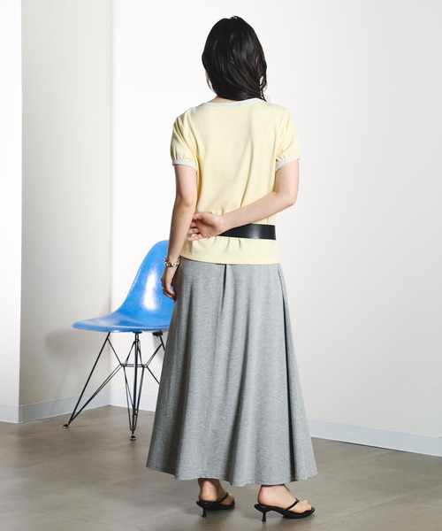 ROSE BUD(ローズバッド)の「JERSEY SKIRT(スカート・レディース・ブラック/グレー/バーガンディー・S/M)」の13枚目の写真