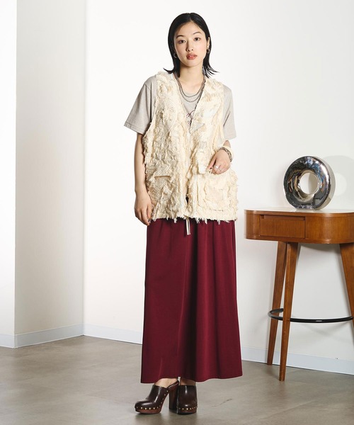 ROSE BUD(ローズバッド)の「JERSEY SKIRT(スカート・レディース・ブラック/グレー/バーガンディー・S/M)」の20枚目の写真