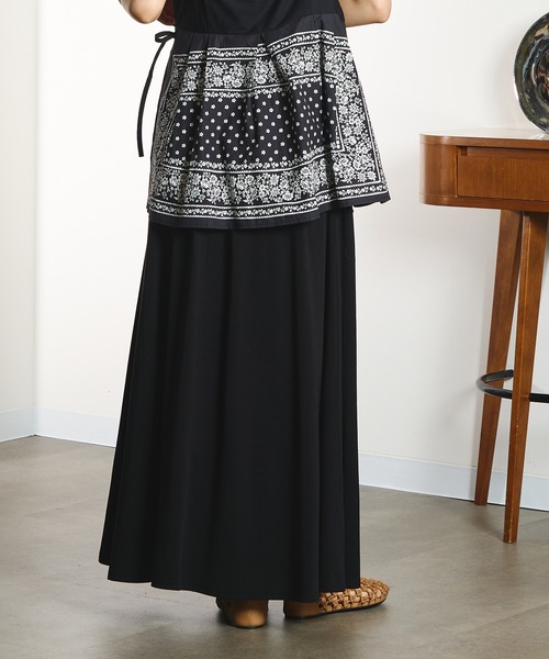ROSE BUD(ローズバッド)の「JERSEY SKIRT(スカート・レディース・ブラック/グレー/バーガンディー・S/M)」の5枚目の写真