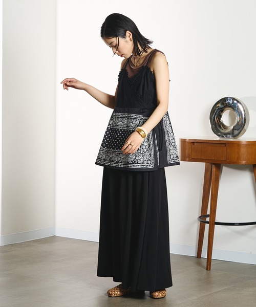 ROSE BUD(ローズバッド)の「JERSEY SKIRT(スカート・レディース・ブラック/グレー/バーガンディー・S/M)」の7枚目の写真