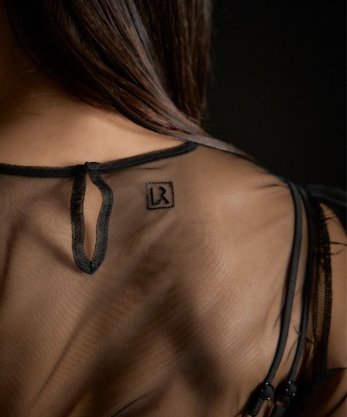 LE'RURE(リルアー)の「Original sheer tops(ドレス・レディース・ベージュ/グレー/ブラック/ブラウン・MEDIUM)」の12枚目の写真