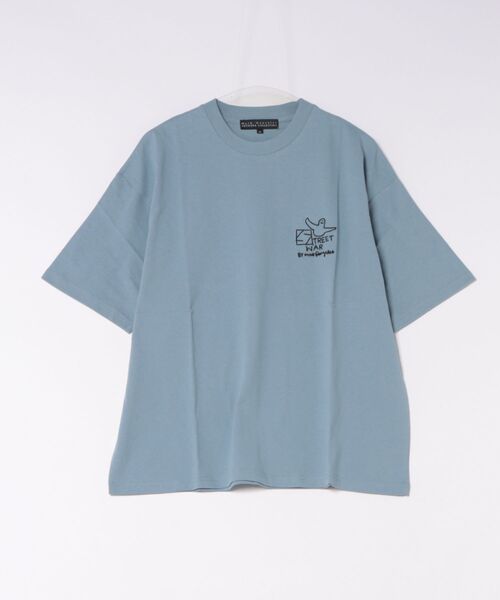 Port(ポート)の「【 Mark Gonzales / マークゴンザレス 】 ANGEL LOGO Tシャツ(Tシャツ/カットソー・メンズ・グレイッシュブルー/ブラック/ホワイト・XL/M/L)」の3枚目の写真