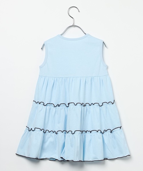 BAYFLOW（ベイフロー）の「[WEB限定]バイカラーメローカットワンピース(KIDS)（ワンピース・キッズ・チャコールグレー/イエロー/オレンジ/ブルー・90/100/110/80）」の9枚目の写真