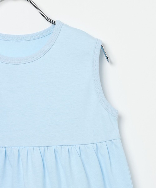 BAYFLOW（ベイフロー）の「[WEB限定]バイカラーメローカットワンピース(KIDS)（ワンピース・キッズ・チャコールグレー/イエロー/オレンジ/ブルー・90/100/110/80）」の7枚目の写真