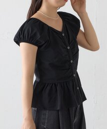 Kastane | 【一部店舗限定】B フロントギャザーカットトップス(Tシャツ/カットソー)