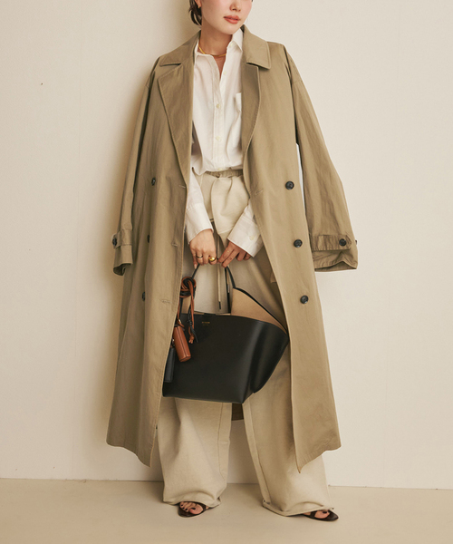plage(プラージュ)の「《追加》lady trench コート 2(トレンチコート・レディース・キャメル・38/36)」の3枚目の写真