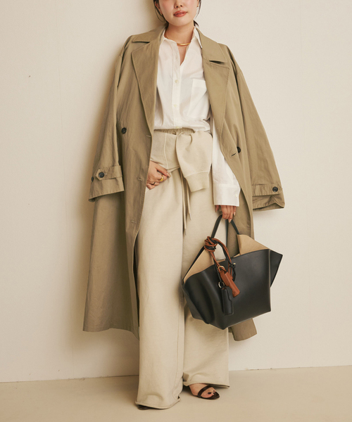 plage(プラージュ)の「《追加》lady trench コート 2(トレンチコート・レディース・キャメル・38/36)」の11枚目の写真