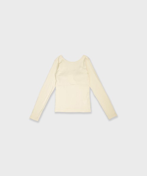 MILLER（ミラー）の「R.P.miller/ Cup L/S Tee / RM214-279 秋服 冬服（Tシャツ/カットソー・レディース・グリーン/ブラック/ブラウン/アイボリー・FREE）」の9枚目の写真