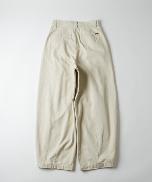 Six M(シックスエム)の「【SixM】 BALLOON TWILL PT(その他パンツ・レディース・アイボリー/チャコールグレー・FREE)」の4枚目の写真