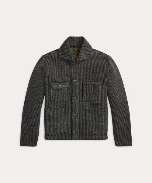 RRL(ダブル アール エル)の「フリース ワーク ジャケット(カバーオール・メンズ・グレー系・S/M/L/XL/XS/XXL)」の1枚目の写真