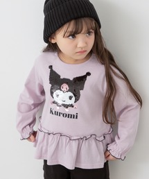 sanrio（サンリオ）の「〈サンリオ〉キャラクター リバーシブルスパンコール ペプラムTシャツ（Tシャツ/カットソー）」