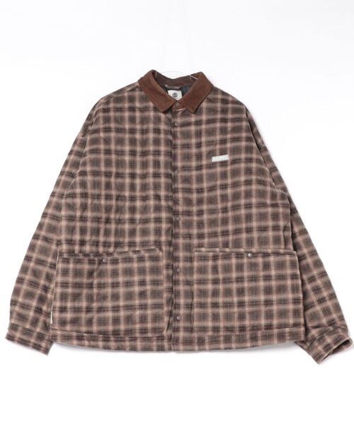 ELEMENT（エレメント）の「ELEMENT/エレメント PLAID PUFF JACKET ジャケット BG022754（その他アウター・メンズ・ブラック/カーキ/ブラウン・M/L/XL）」の2枚目の写真