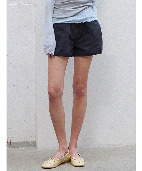 MORVE13(モルブ13)の「ランドバインディングボタンショーツ(その他パンツ・レディース・ネイビー/ホワイト・SMALL/MEDIUM)」の3枚目の写真