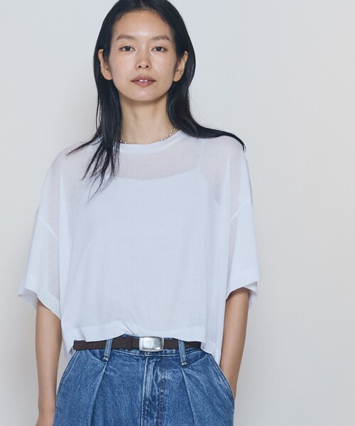 1er Arrondissement(プルミエアロンディスモン)の「<upper hights / アッパーハイツ>"SHORELINE WIDE TEE"カットソー(Tシャツ/カットソー・レディース・ピンク系その他4/グレー系その他7/ホワイト系その他3・0)」の1枚目の写真