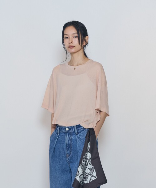 1er Arrondissement(プルミエアロンディスモン)の「<upper hights / アッパーハイツ>"SHORELINE WIDE TEE"カットソー(Tシャツ/カットソー・レディース・ピンク系その他4/グレー系その他7/ホワイト系その他3・0)」の3枚目の写真