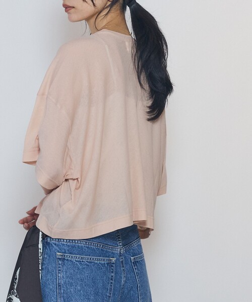 1er Arrondissement(プルミエアロンディスモン)の「<upper hights / アッパーハイツ>"SHORELINE WIDE TEE"カットソー(Tシャツ/カットソー・レディース・ピンク系その他4/グレー系その他7/ホワイト系その他3・0)」の4枚目の写真