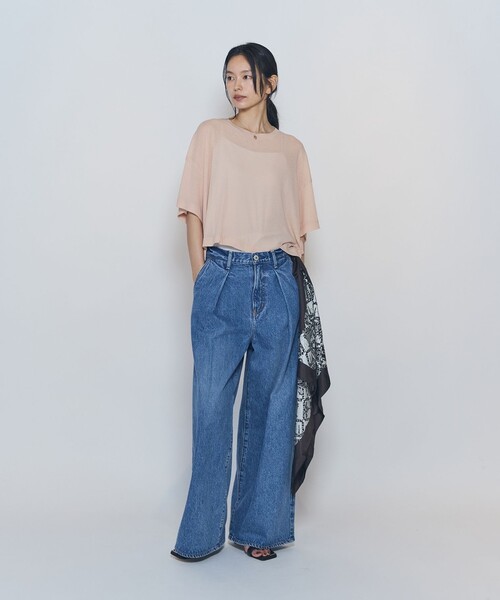 1er Arrondissement(プルミエアロンディスモン)の「<upper hights / アッパーハイツ>"SHORELINE WIDE TEE"カットソー(Tシャツ/カットソー・レディース・ピンク系その他4/グレー系その他7/ホワイト系その他3・0)」の5枚目の写真