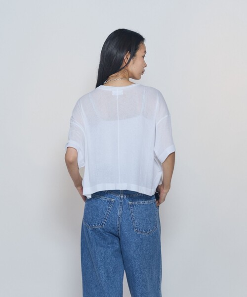 1er Arrondissement(プルミエアロンディスモン)の「<upper hights / アッパーハイツ>"SHORELINE WIDE TEE"カットソー(Tシャツ/カットソー・レディース・ピンク系その他4/グレー系その他7/ホワイト系その他3・0)」の11枚目の写真