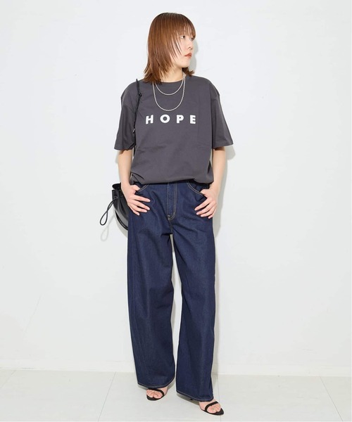 POET MEETS DUBWISE(ポエットミーツダブワイズ)の「《追加》POETMEETS DUBWISE HOPE Tシャツ(Tシャツ/カットソー・レディース・ネイビー/ブラック/ホワイト・FREE)」の19枚目の写真