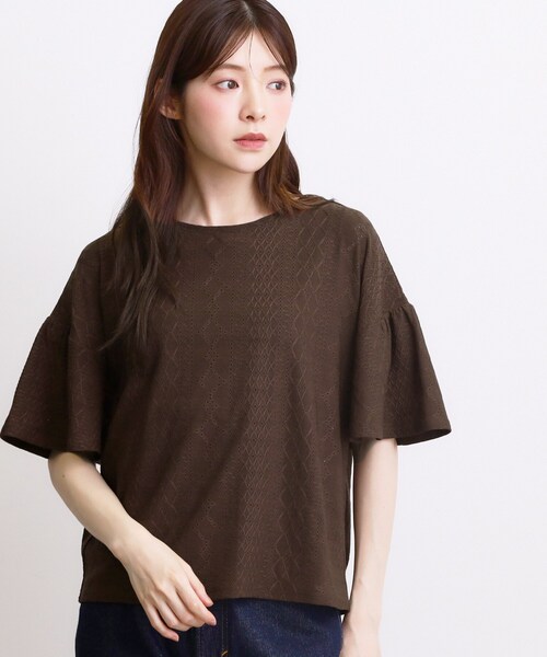 grove(グローブ)の「アイレットレースカットソー(Tシャツ/カットソー・レディース・ネイビー/オフホワイト/ブラウン系その他・03/02/04/01/05)」の16枚目の写真