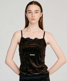 PRANK PROJECT（プランクプロジェクト）の「【2026Autumn Pre-Order】ベロアレースカップインキャミ   Velour Lace Cup-In Camisole（キャミソール）」