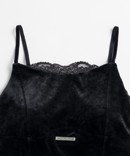 PRANK PROJECT（プランクプロジェクト）の「【2026Autumn Pre-Order】ベロアレースカップインキャミ / Velour Lace Cup-In Camisole（キャミソール・レディース・アイボリー/ブラウン/ブラック・FREE）」の13枚目の写真