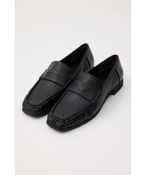 MOUSSY(マウジー)の「【26年AW新作】GATHER FLAT ローファー(ローファー・レディース・ブラウン/ブラック・LARGE/SMALL/MEDIUM)」の1枚目の写真