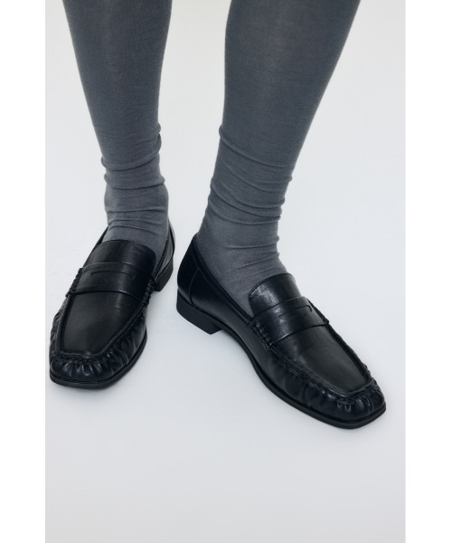 MOUSSY(マウジー)の「【26年AW新作】GATHER FLAT ローファー(ローファー・レディース・ブラウン/ブラック・LARGE/SMALL/MEDIUM)」の3枚目の写真
