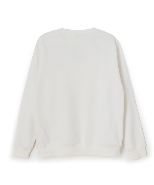 FILA（フィラ）の「FLOATING LOGO SWEAT SHIRT / フローティングロゴ　グラフィックスウェットシャツ（スウェット・メンズ・ネイビー/オフホワイト/ライトブルー・L/XL/M）」の4枚目の写真