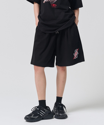 OUNDERR（オアンダーアール）の「REVERSE OR ロゴハーフパンツ (ブラック)（その他パンツ）」