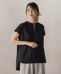 Droite lautreamont | 【WEB限定】異素材ドッキングブラウス(シャツ/ブラウス)