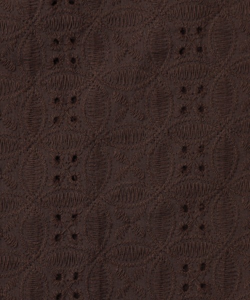 Droite lautreamont（ドロワットロートレアモン）の「【WEB限定】異素材ドッキングブラウス（シャツ/ブラウス・レディース・ブラック/ブルー/ブラウン・M）」の11枚目の写真