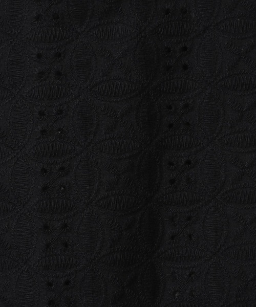 Droite lautreamont（ドロワットロートレアモン）の「【WEB限定】異素材ドッキングブラウス（シャツ/ブラウス・レディース・ブラック/ブルー/ブラウン・M）」の5枚目の写真