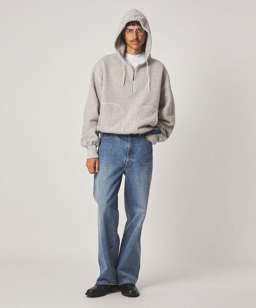Steven Alan(スティーブンアラン)の「<Steven Alan> 13.5oz デニム 5ポケット バギー ストレート パンツ(デニムパンツ・メンズ・ネイビー/ターコイズブルー/ダークグレー・XL/L/M/S)」の19枚目の写真