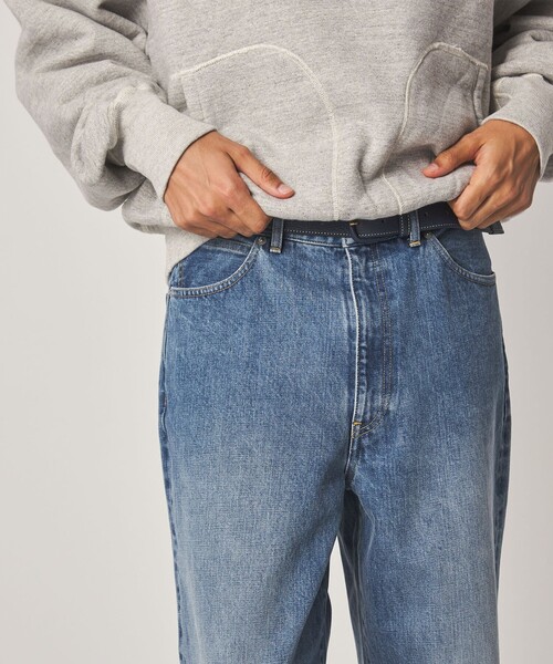 Steven Alan(スティーブンアラン)の「<Steven Alan> 13.5oz デニム 5ポケット バギー ストレート パンツ(デニムパンツ・メンズ・ネイビー/ターコイズブルー/ダークグレー・XL/L/M/S)」の20枚目の写真