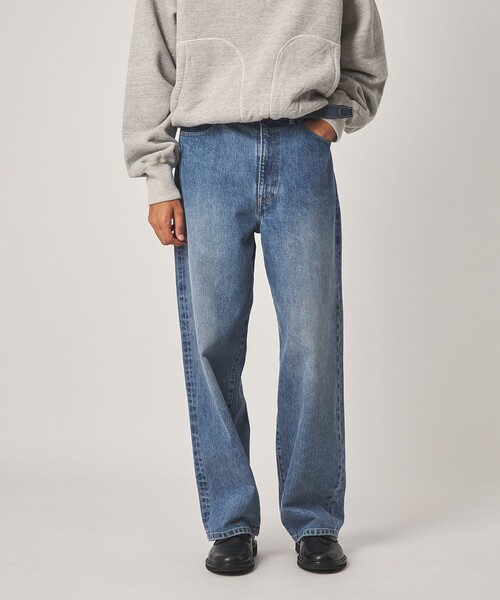 Steven Alan(スティーブンアラン)の「<Steven Alan> 13.5oz デニム 5ポケット バギー ストレート パンツ(デニムパンツ・メンズ・ネイビー/ターコイズブルー/ダークグレー・XL/L/M/S)」の22枚目の写真