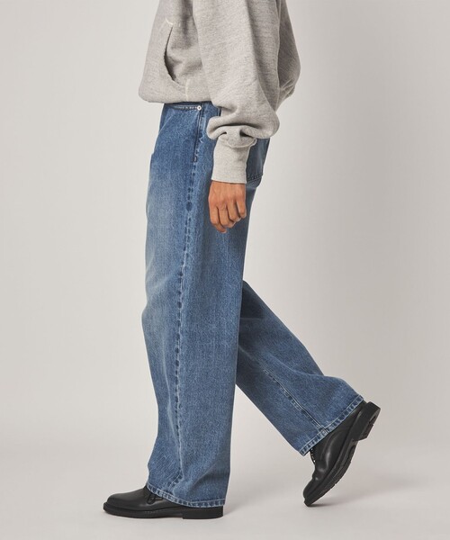 Steven Alan(スティーブンアラン)の「<Steven Alan> 13.5oz デニム 5ポケット バギー ストレート パンツ(デニムパンツ・メンズ・ネイビー/ターコイズブルー/ダークグレー・XL/L/M/S)」の4枚目の写真