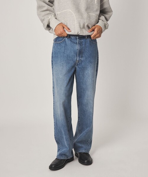 Steven Alan(スティーブンアラン)の「<Steven Alan> 13.5oz デニム 5ポケット バギー ストレート パンツ(デニムパンツ・メンズ・ネイビー/ターコイズブルー/ダークグレー・XL/L/M/S)」の6枚目の写真