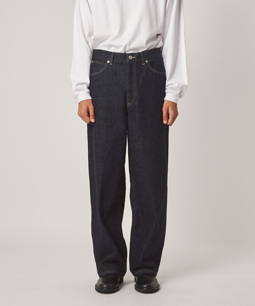 Steven Alan(スティーブンアラン)の「<Steven Alan> 13.5oz デニム 5ポケット バギー ストレート パンツ(デニムパンツ・メンズ・ネイビー/ターコイズブルー/ダークグレー・XL/L/M/S)」の7枚目の写真
