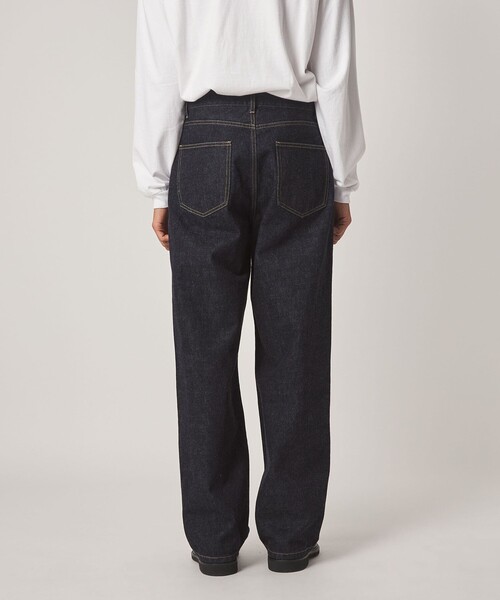 Steven Alan(スティーブンアラン)の「<Steven Alan> 13.5oz デニム 5ポケット バギー ストレート パンツ(デニムパンツ・メンズ・ネイビー/ターコイズブルー/ダークグレー・XL/L/M/S)」の9枚目の写真
