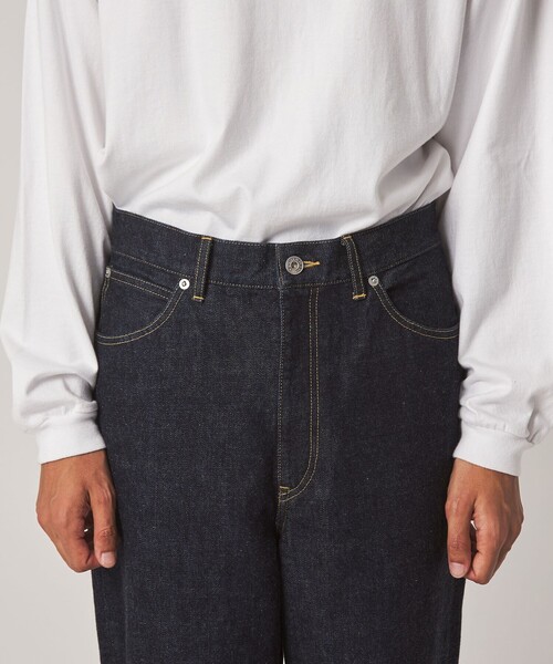 Steven Alan(スティーブンアラン)の「<Steven Alan> 13.5oz デニム 5ポケット バギー ストレート パンツ(デニムパンツ・メンズ・ネイビー/ターコイズブルー/ダークグレー・XL/L/M/S)」の10枚目の写真
