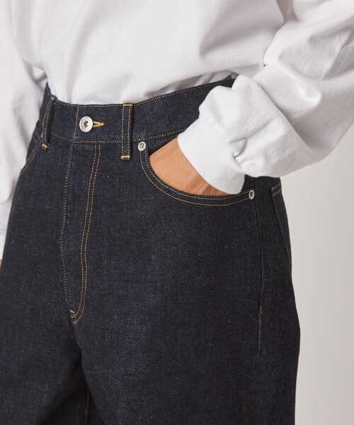 Steven Alan(スティーブンアラン)の「<Steven Alan> 13.5oz デニム 5ポケット バギー ストレート パンツ(デニムパンツ・メンズ・ネイビー/ターコイズブルー/ダークグレー・XL/L/M/S)」の12枚目の写真