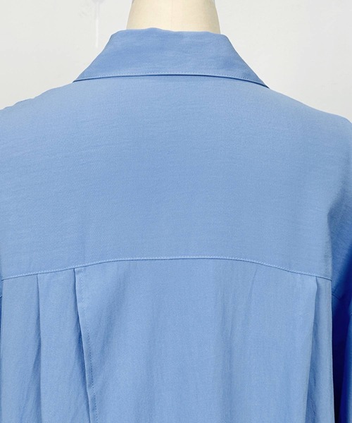 PICCIN（ピッチン）の「スキッパーシャツ（シャツ/ブラウス・レディース・サックスブルー/カーキ・M）」の21枚目の写真